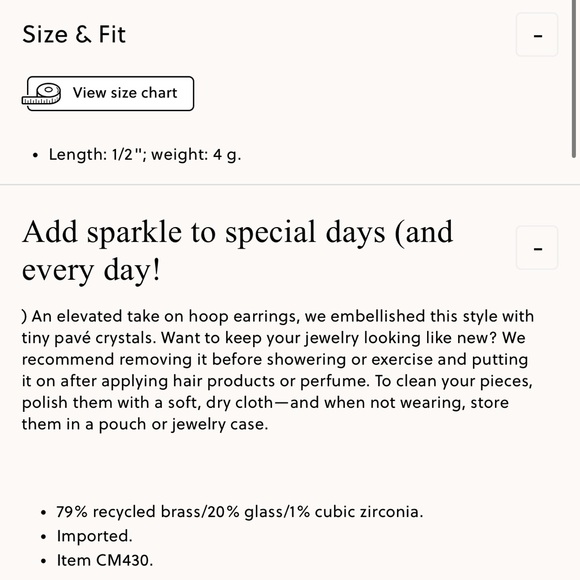 J.Crew Pavé crystal hoop earrings - Picture 2 of 4